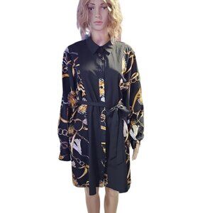 Dress  with chain design